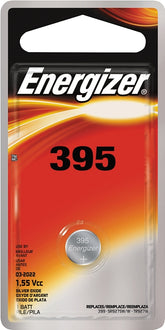 Energizer 395BPZ Coin Cell Battery, 1.5 V Battery, 51 mAh, 395 Battery, Silver Oxide